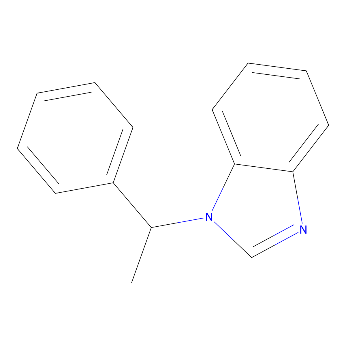 1-(1-Phenylethyl)benzimidazole molecular structure, CAS 40853-32-5