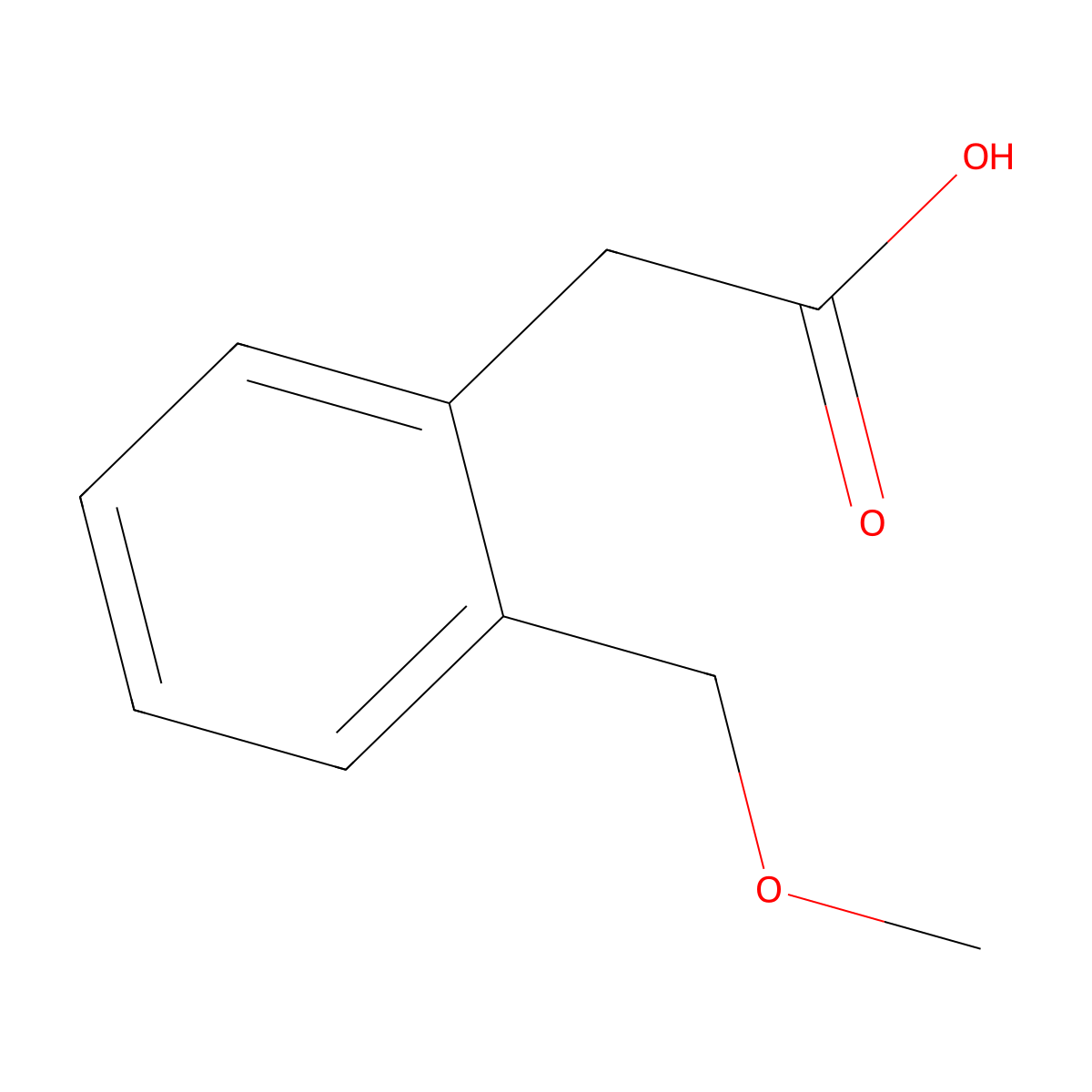 2-(2-(Methoxymethyl)phenyl)acetic acid molecular structure, CAS 408535-99-9