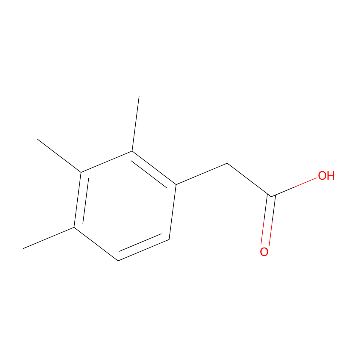 2-(2,3,4-Trimethylphenyl)acetic acid molecular structure, CAS 408536-02-7