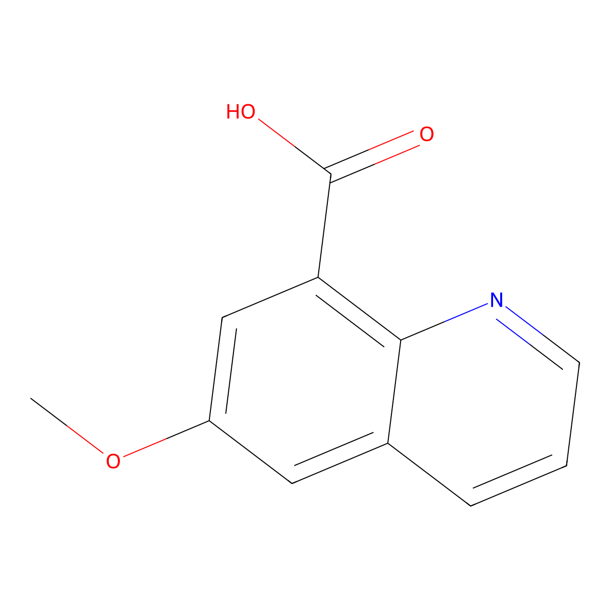 6-Methoxyquinoline-8-carboxylic acid molecular structure, CAS 408536-52-7