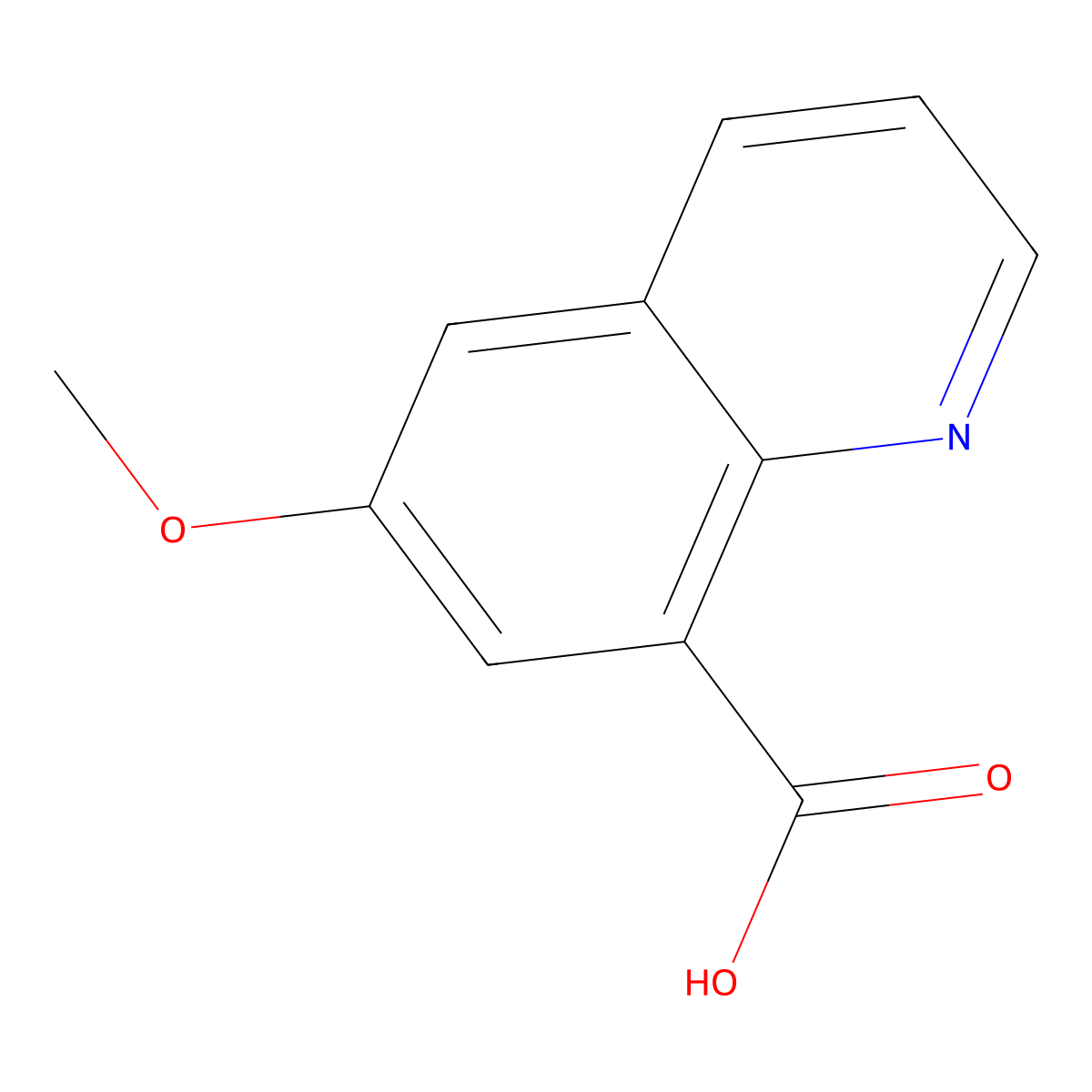 6-Methoxyquinoline-8-carboxylic acid molecular structure, CAS 408536-52-7