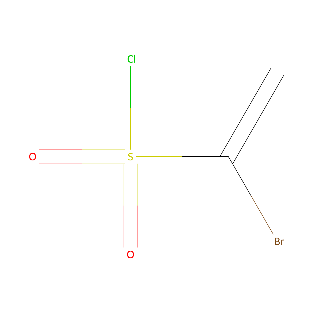 1-Bromoethene-1-sulfonyl chloride molecular structure, CAS 408538-06-7
