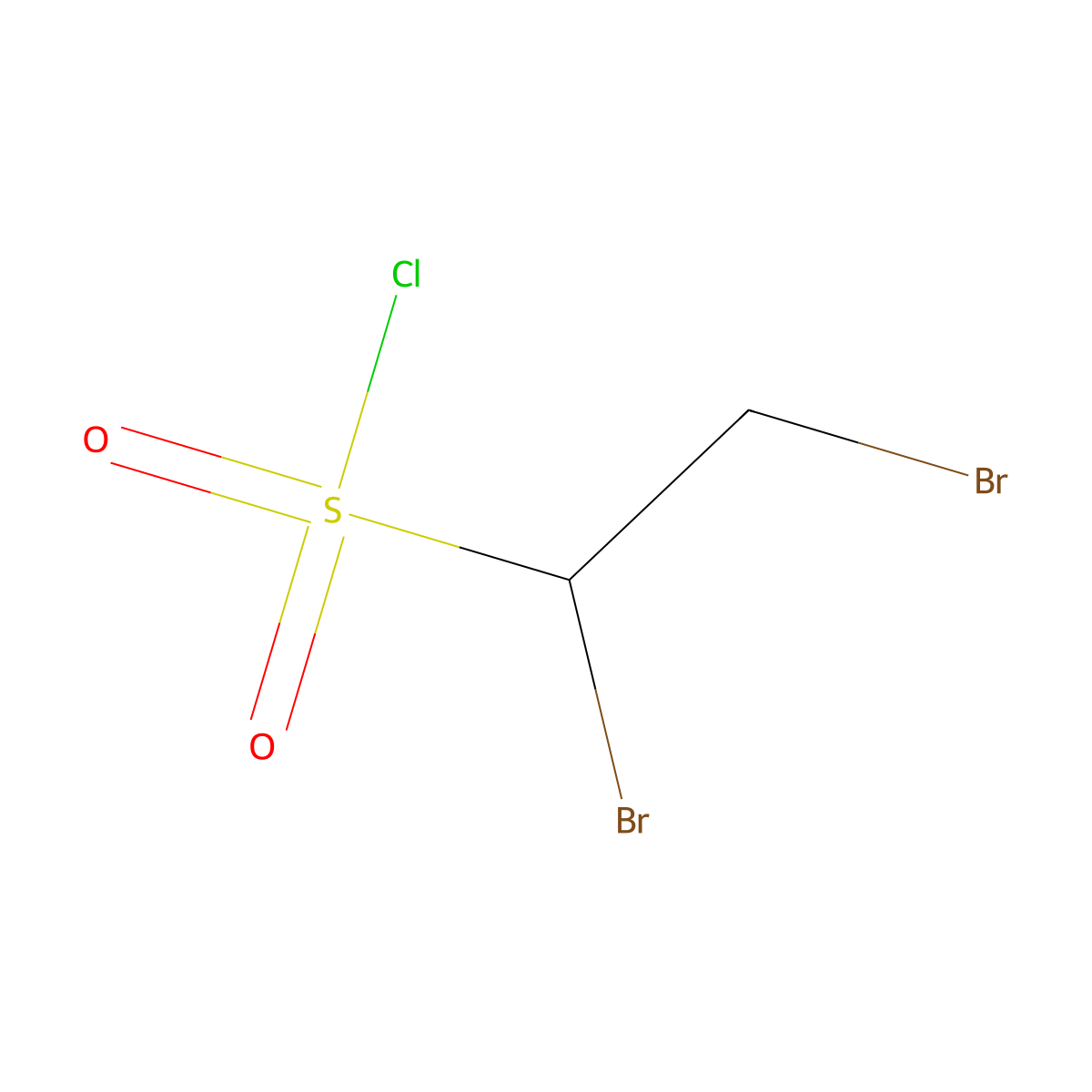 1,2-Dibromoethane-1-sulfonyl chloride molecular structure, CAS 408538-11-4