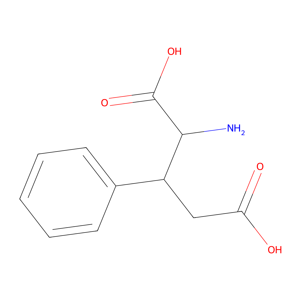 3-Phenylglutamic acid molecular structure, CAS 40860-54-6
