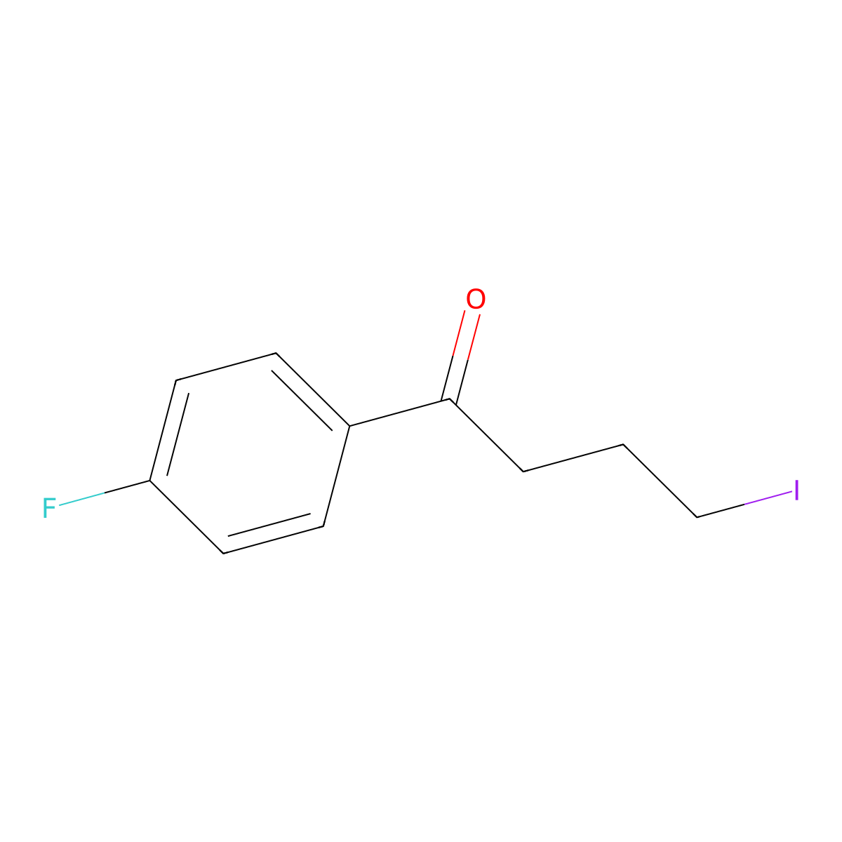 4'-Fluoro-4-iodobutyrophenone molecular structure, CAS 40862-32-6