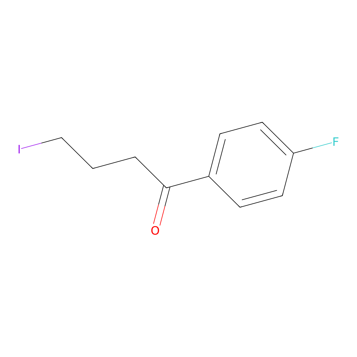 4'-Fluoro-4-iodobutyrophenone molecular structure, CAS 40862-32-6