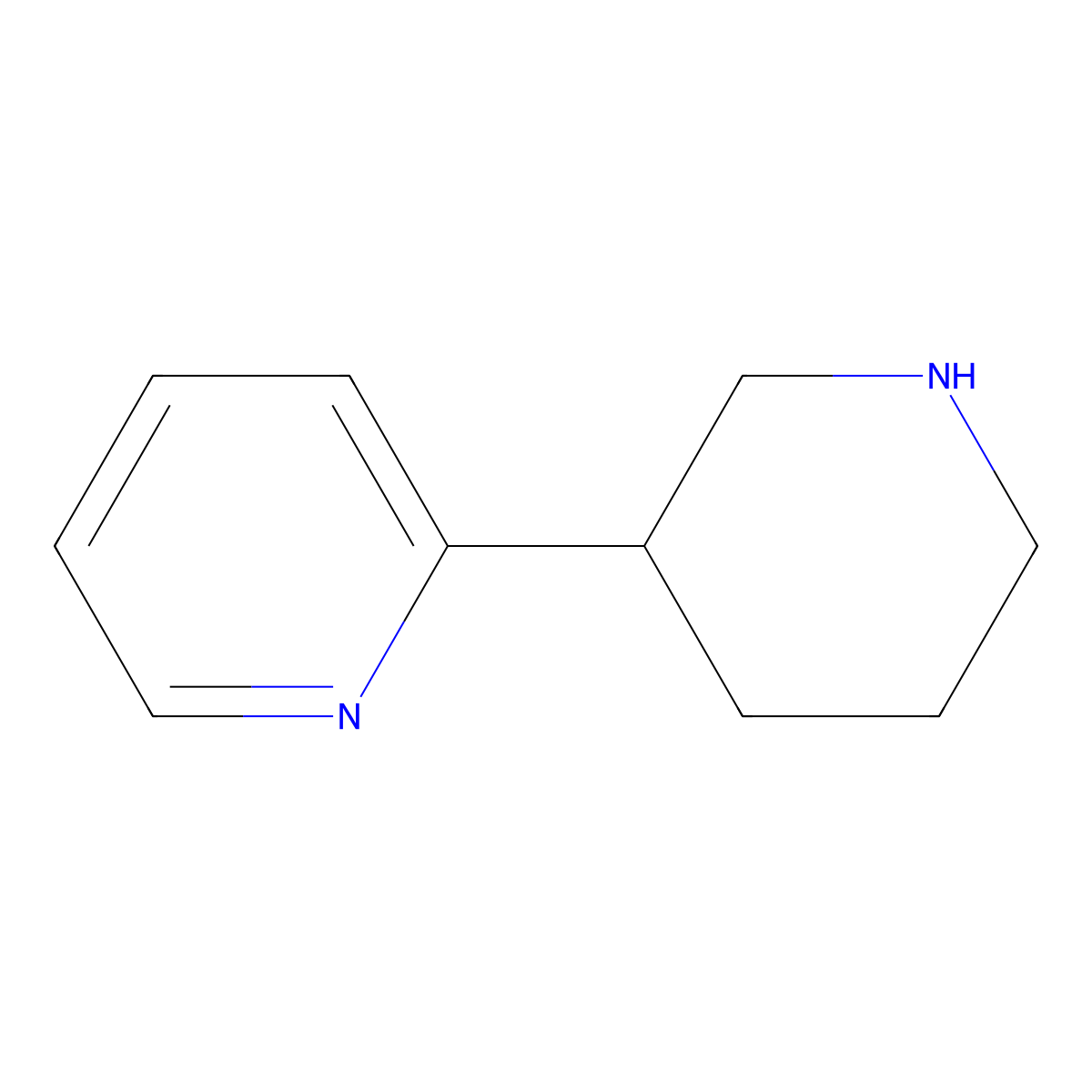 2-(Piperidin-3-yl)pyridine molecular structure, CAS 40864-10-6