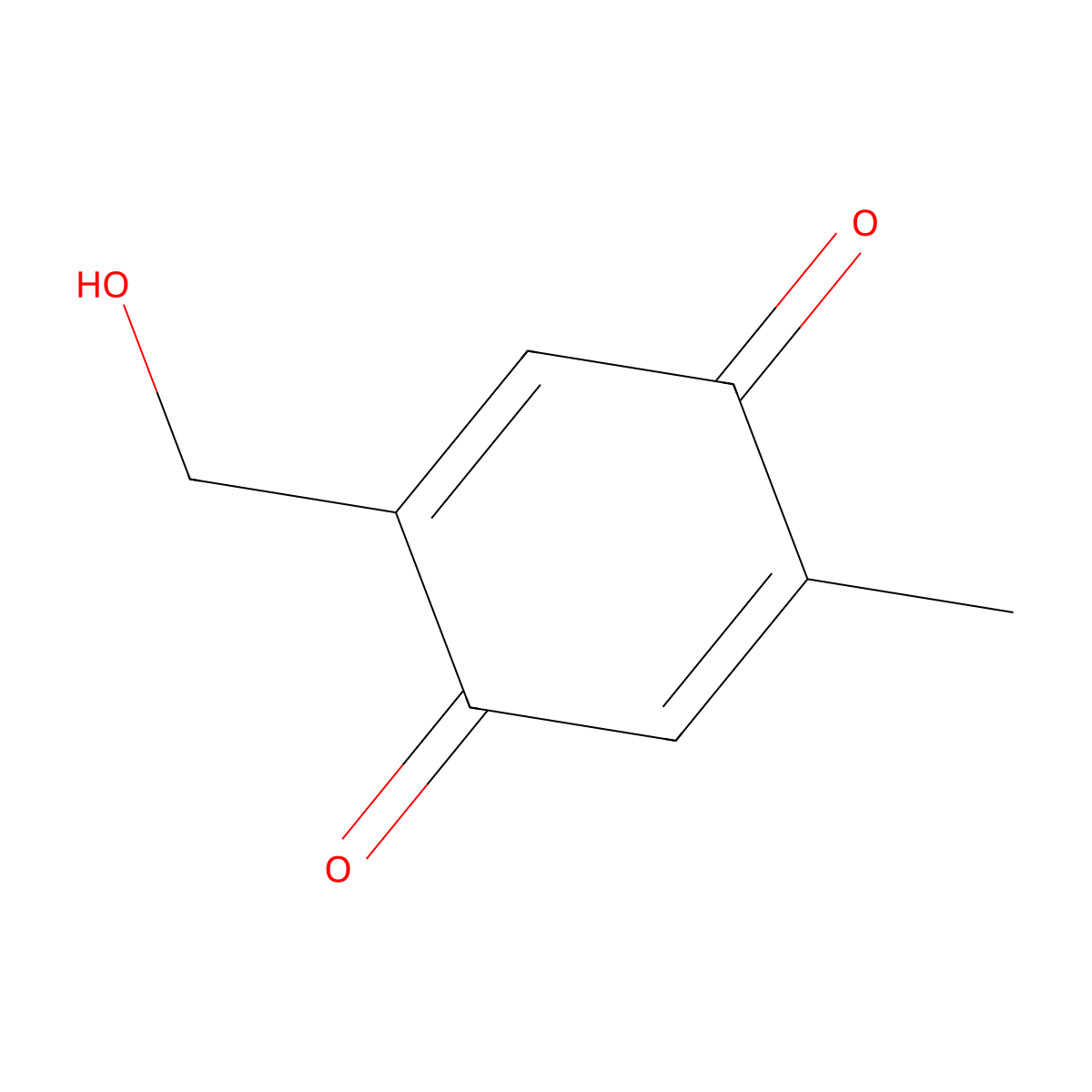 4-Hydroxymethyltoluquinone molecular structure, CAS 40870-52-8