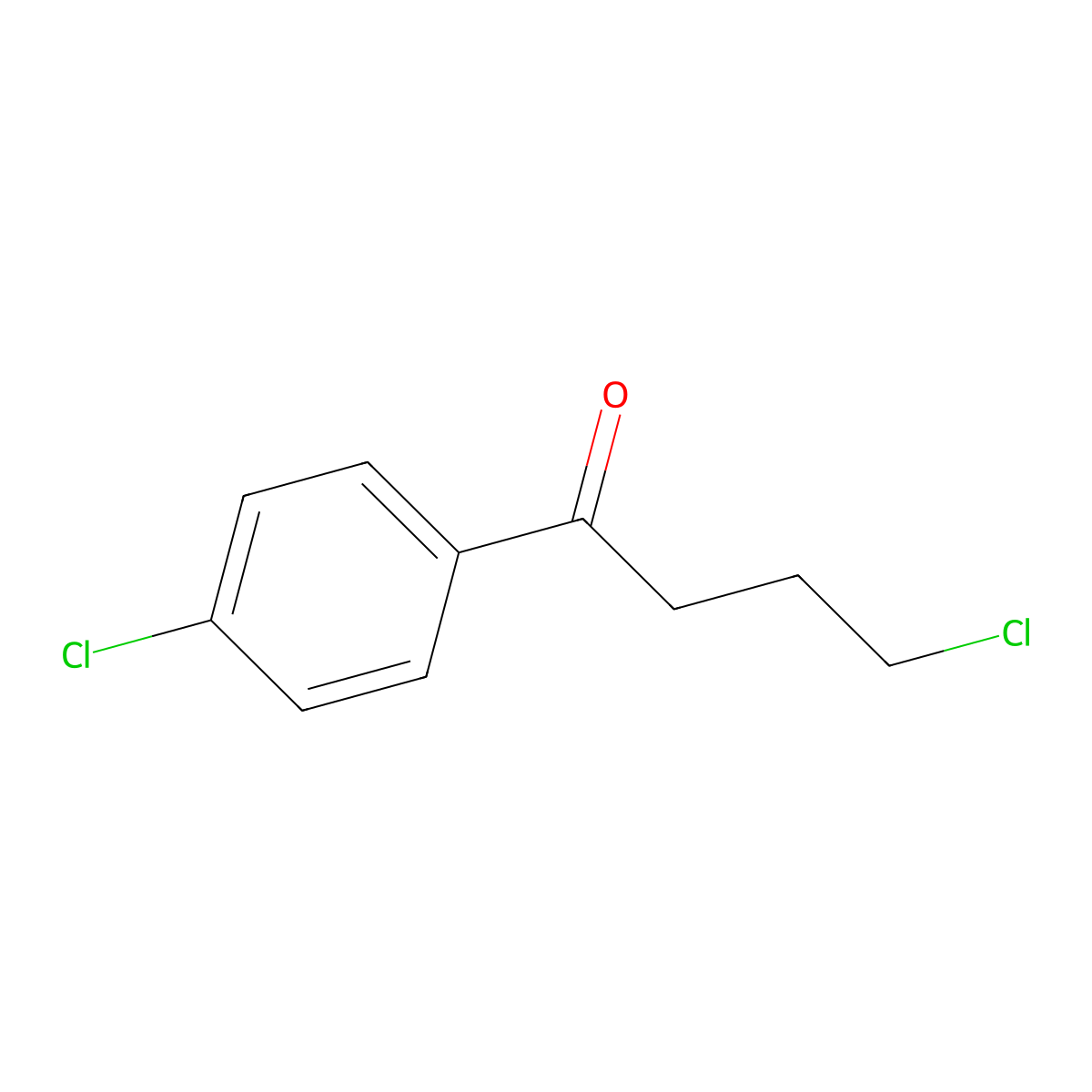4,4'-Dichlorobutyrophenone molecular structure, CAS 40877-09-6