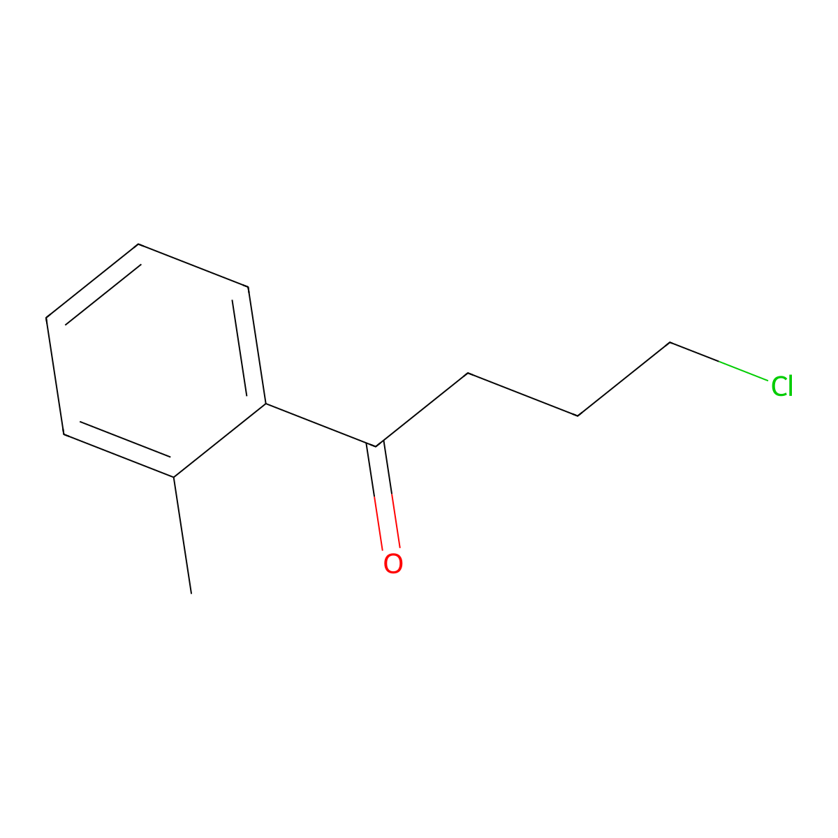 4-Chloro-1-(2-methylphenyl)-1-oxobutane molecular structure, CAS 40877-13-2