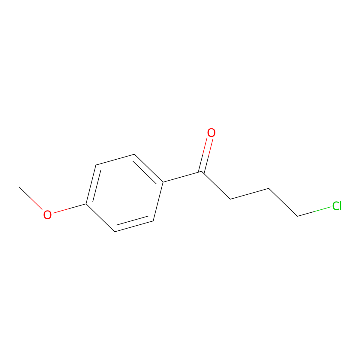 4-Chloro-4'-methoxybutyrophenone molecular structure, CAS 40877-19-8