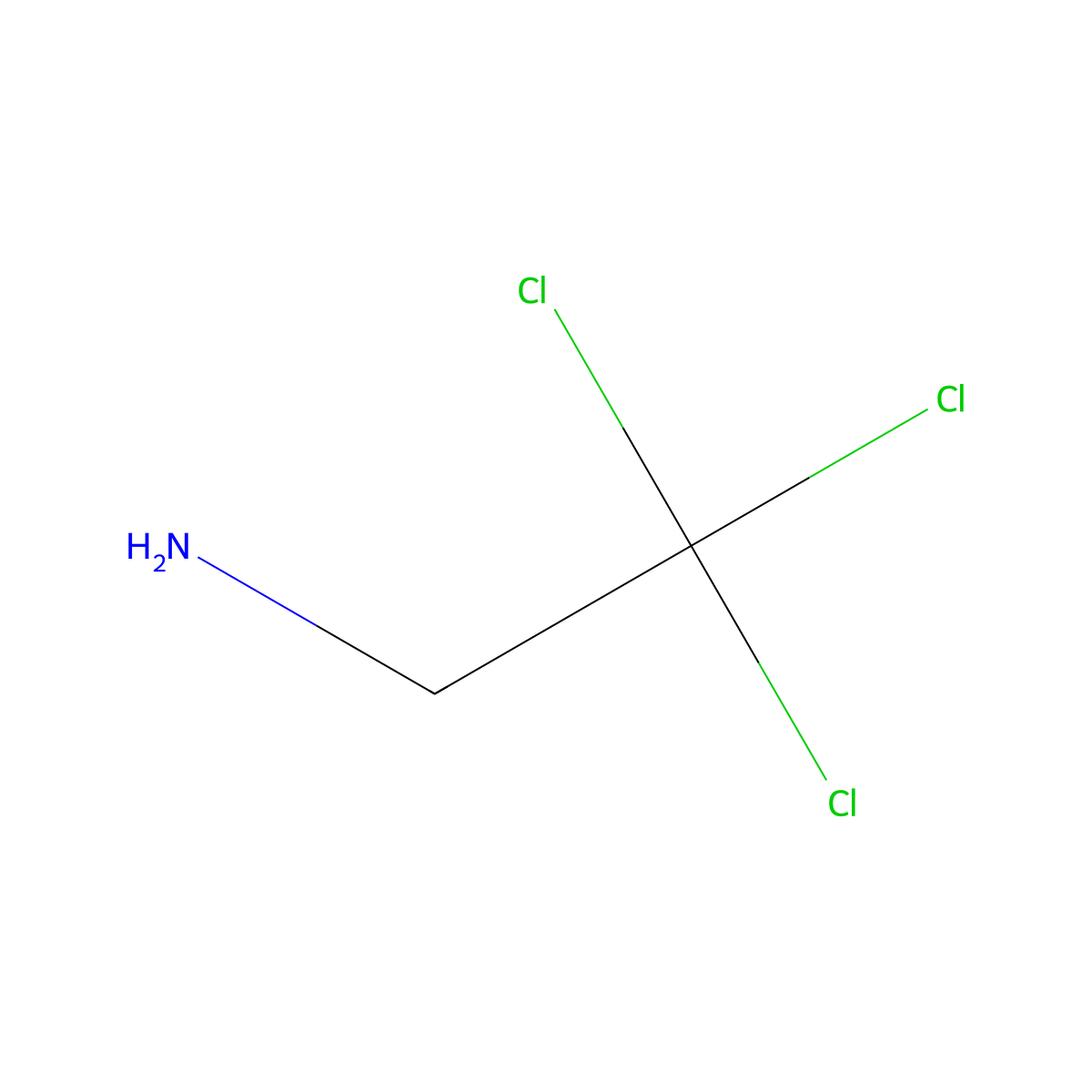 Ethylamine, 2,2,2-trichloro- molecular structure, CAS 4088-19-1
