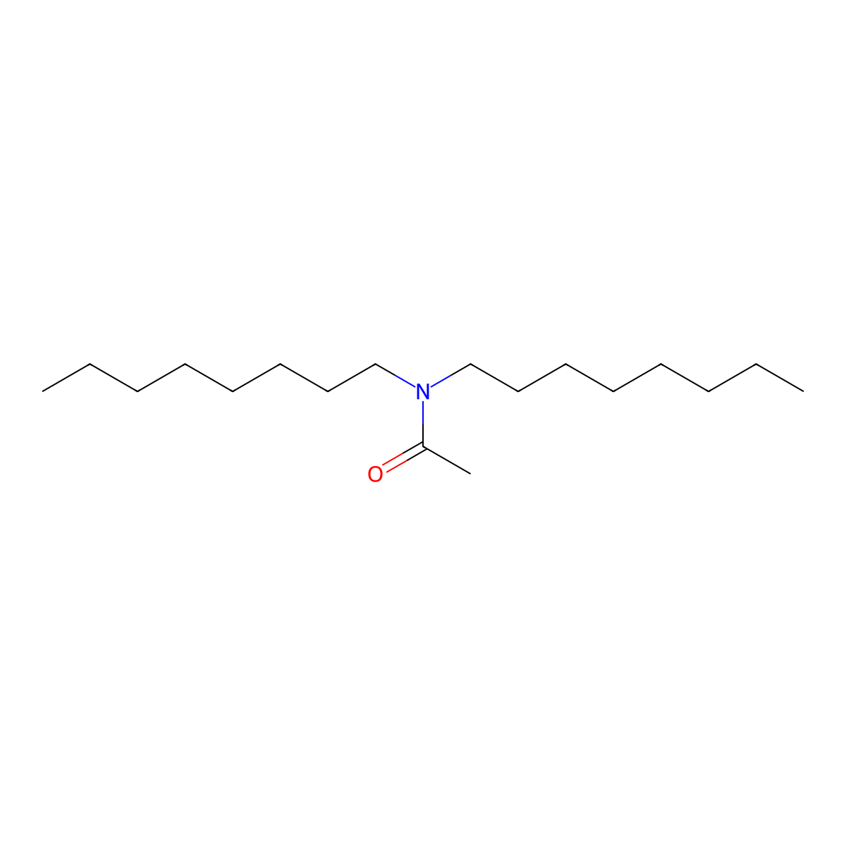 N,N-Dioctylacetamide molecular structure, CAS 4088-41-9