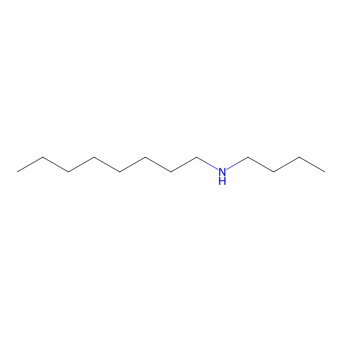 N-Butyl-1-octanamine molecular structure, CAS 4088-42-0