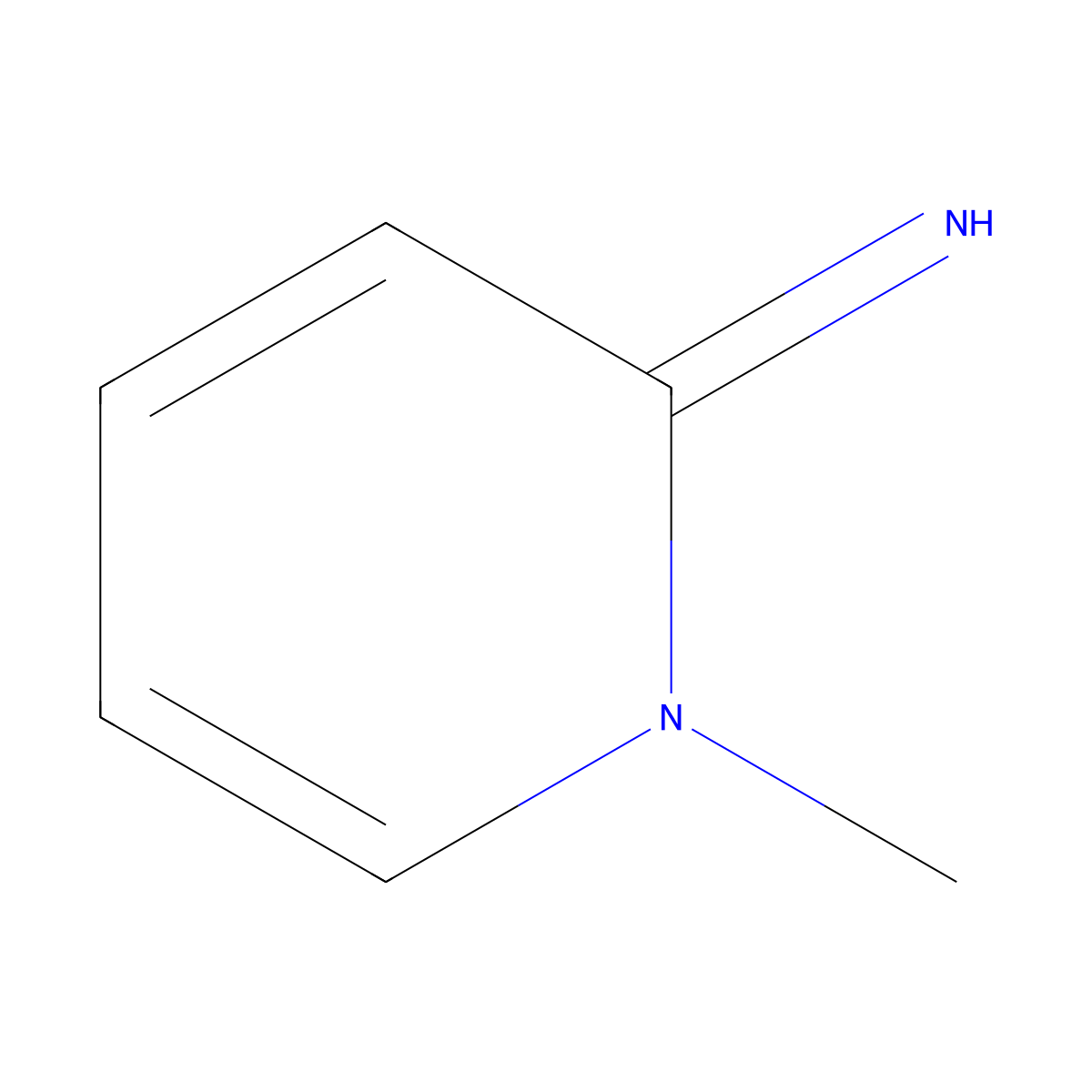 1-methylpyridin-2(1H)-imine molecular structure, CAS 4088-63-5