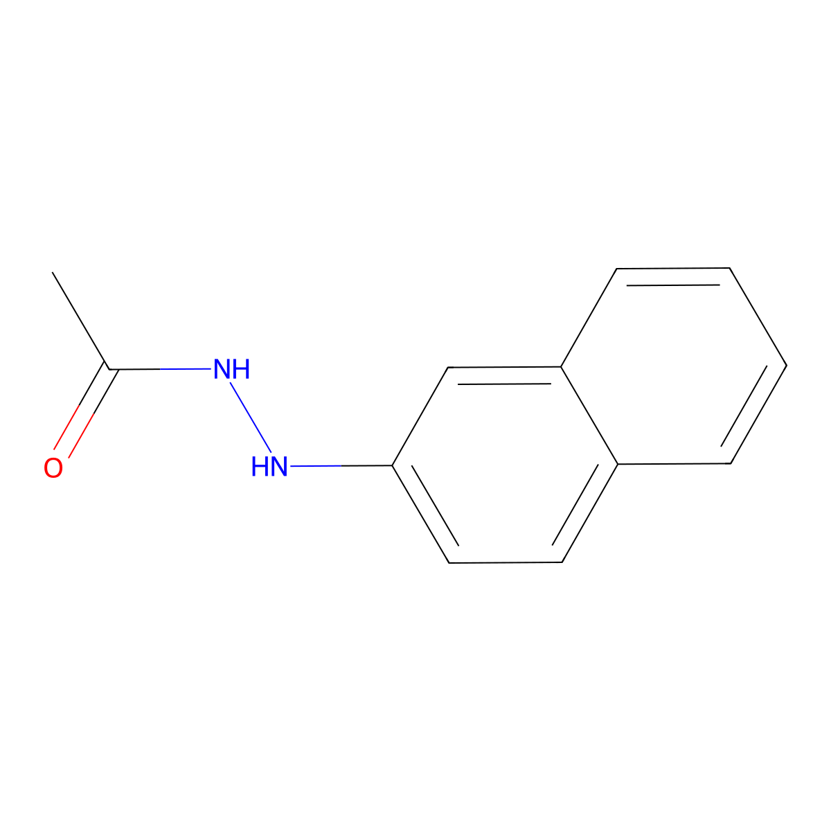 N'-(Naphthalen-2-yl)acetohydrazide molecular structure, CAS 40880-56-6