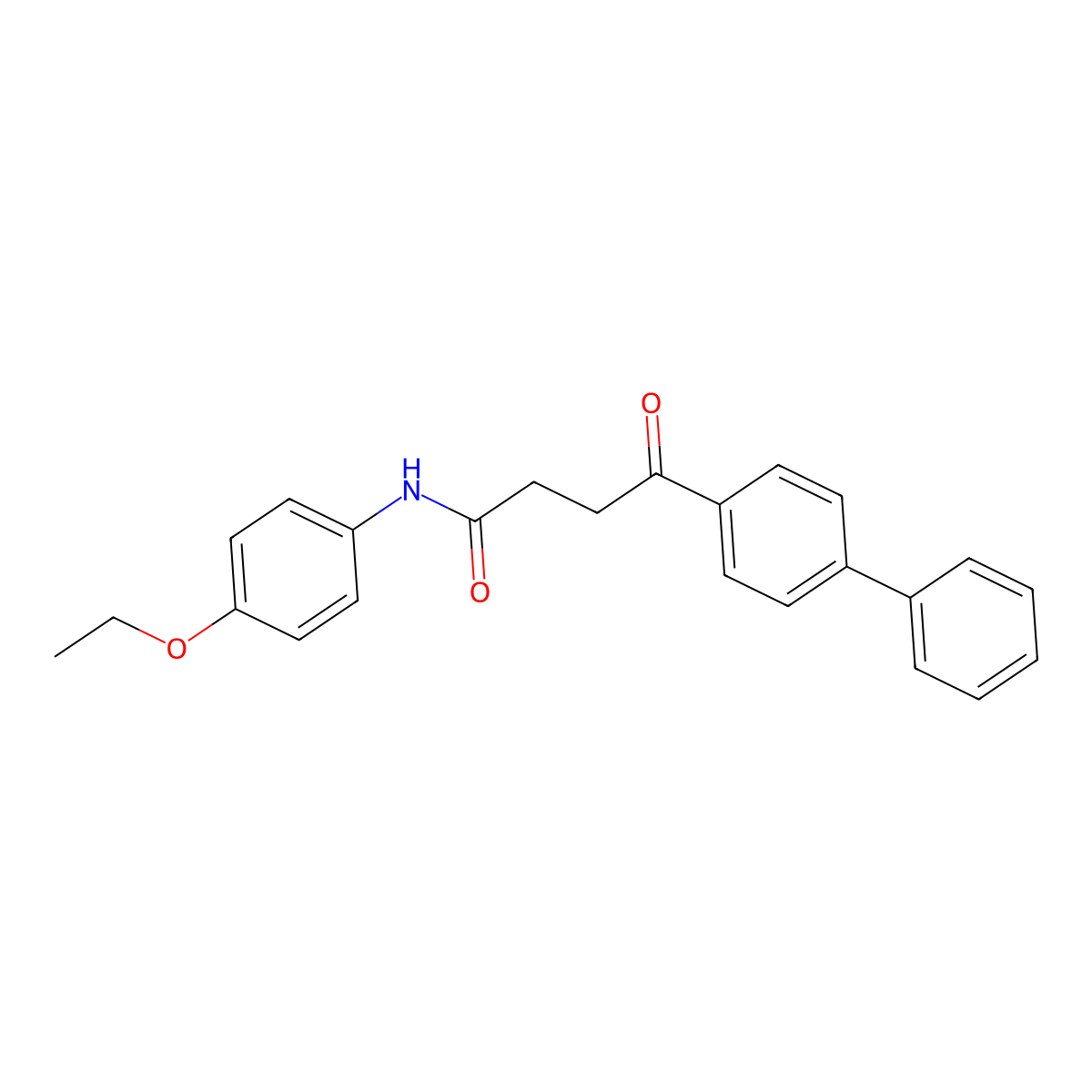 N-(4-ethoxyphenyl)-4-oxo-4-(4-phenylphenyl)butanamide molecular structure, CAS 40885-09-4