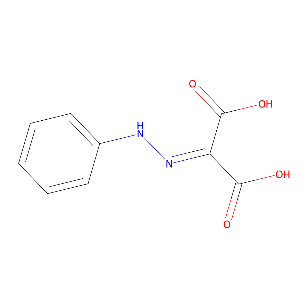 2-(2-Phenylhydrazono)malonic acid molecular structure, CAS 40885-82-3