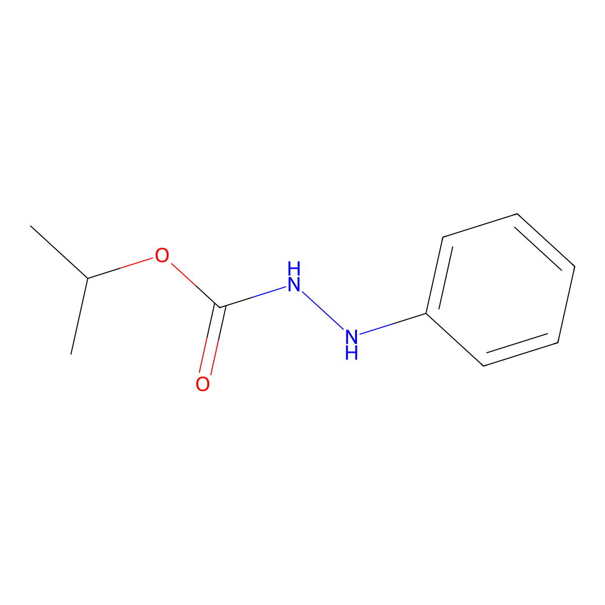 Carbazic acid, 3-phenyl-, isopropyl ester molecular structure, CAS 40886-95-1