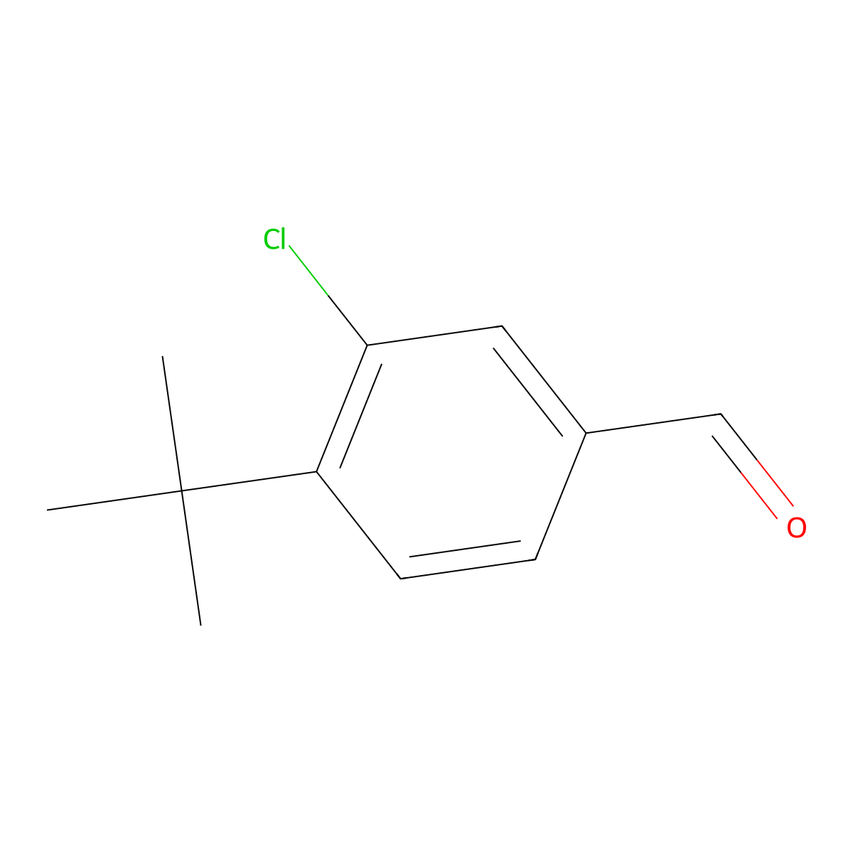 4-(Tert-butyl)-3-chlorobenzaldehyde molecular structure, CAS 40891-51-8