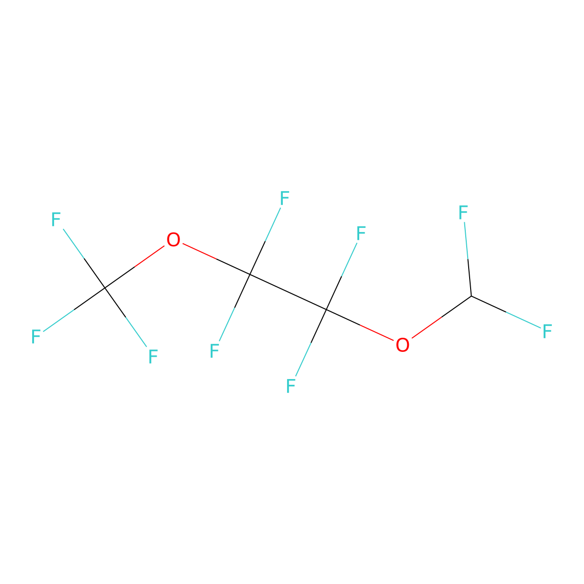 1H-Perfluoro-2,5-dioxahexane molecular structure, CAS 40891-98-3