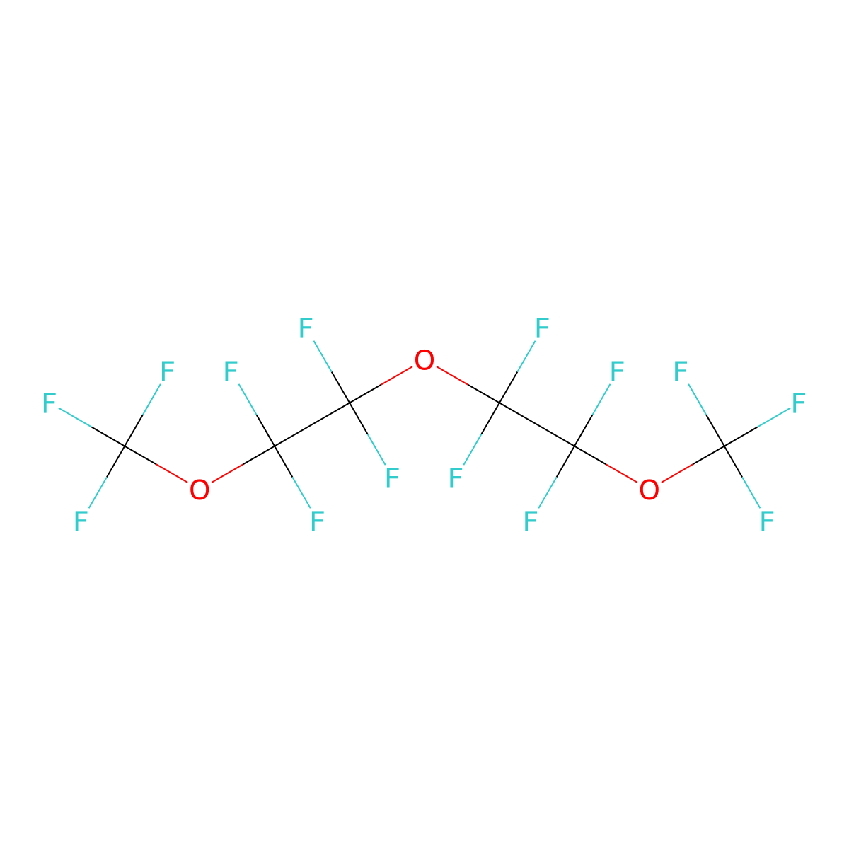 Perfluorodiglyme molecular structure, CAS 40891-99-4