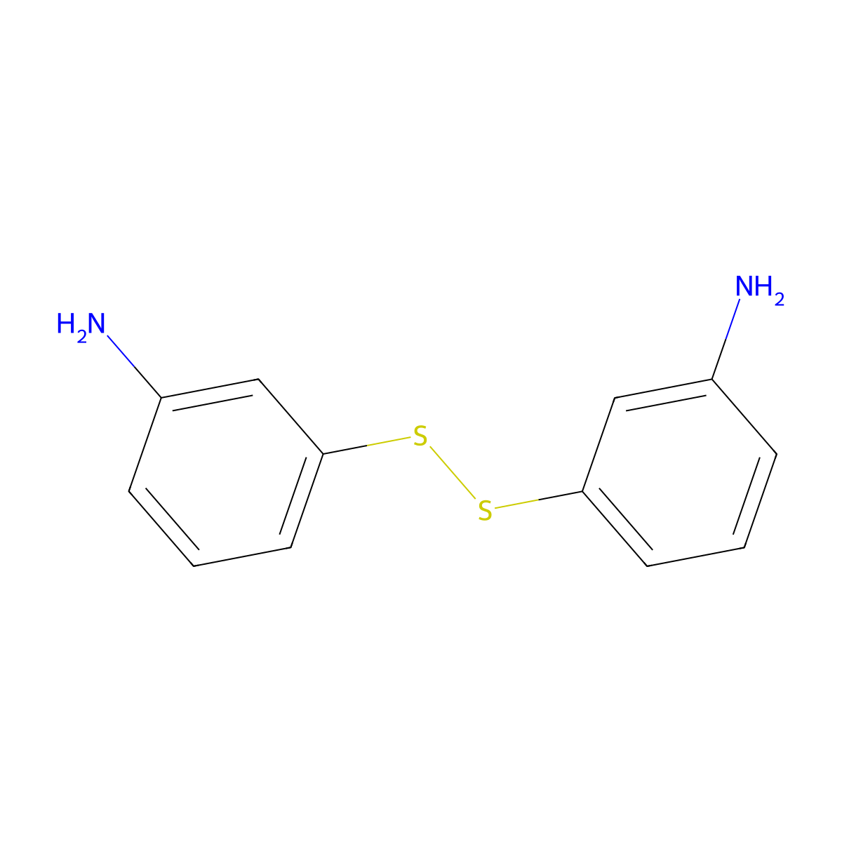 3-[(3-Aminophenyl)disulfanyl]aniline molecular structure, CAS 40897-41-4