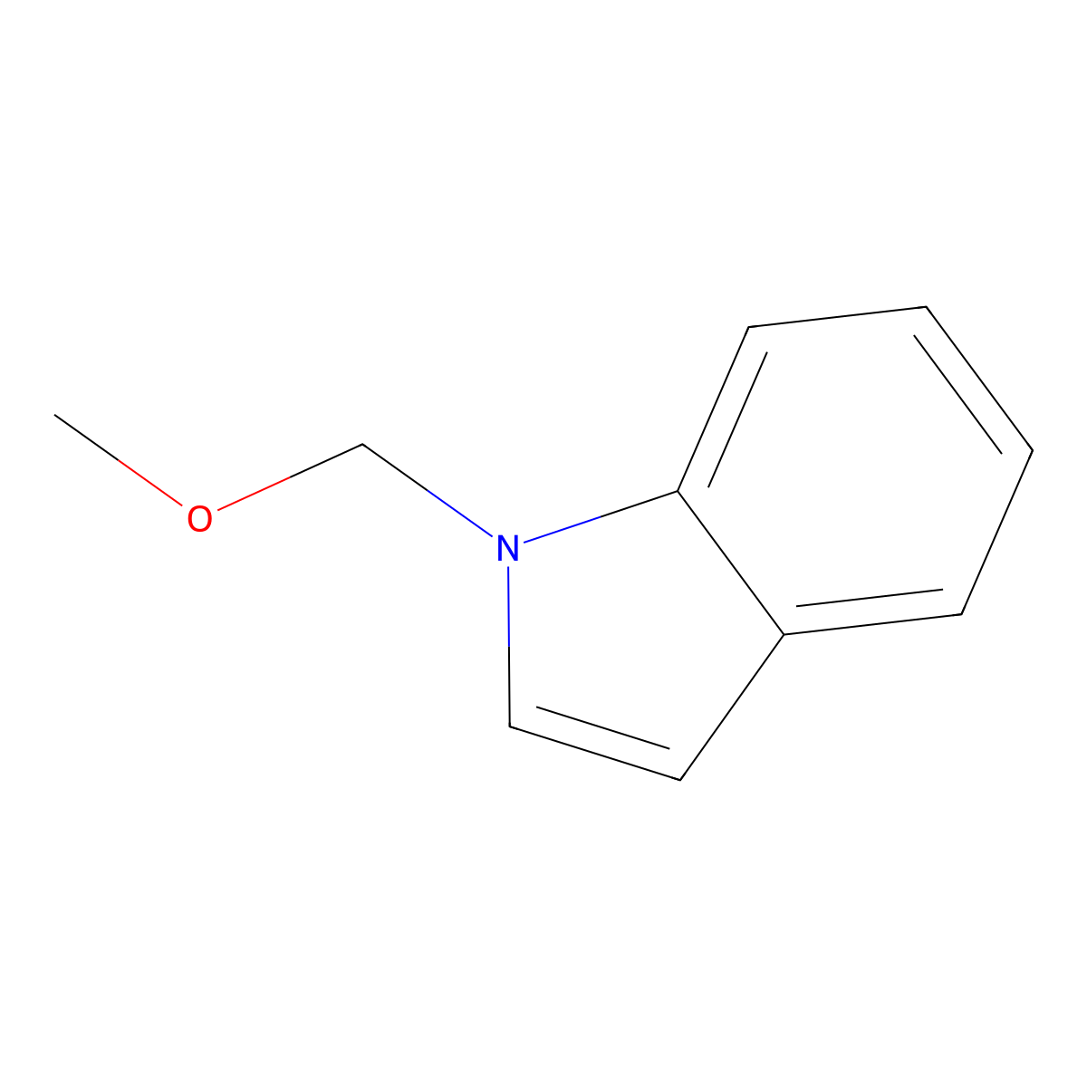 1-(methoxymethyl)-1H-indole molecular structure, CAS 40899-68-1