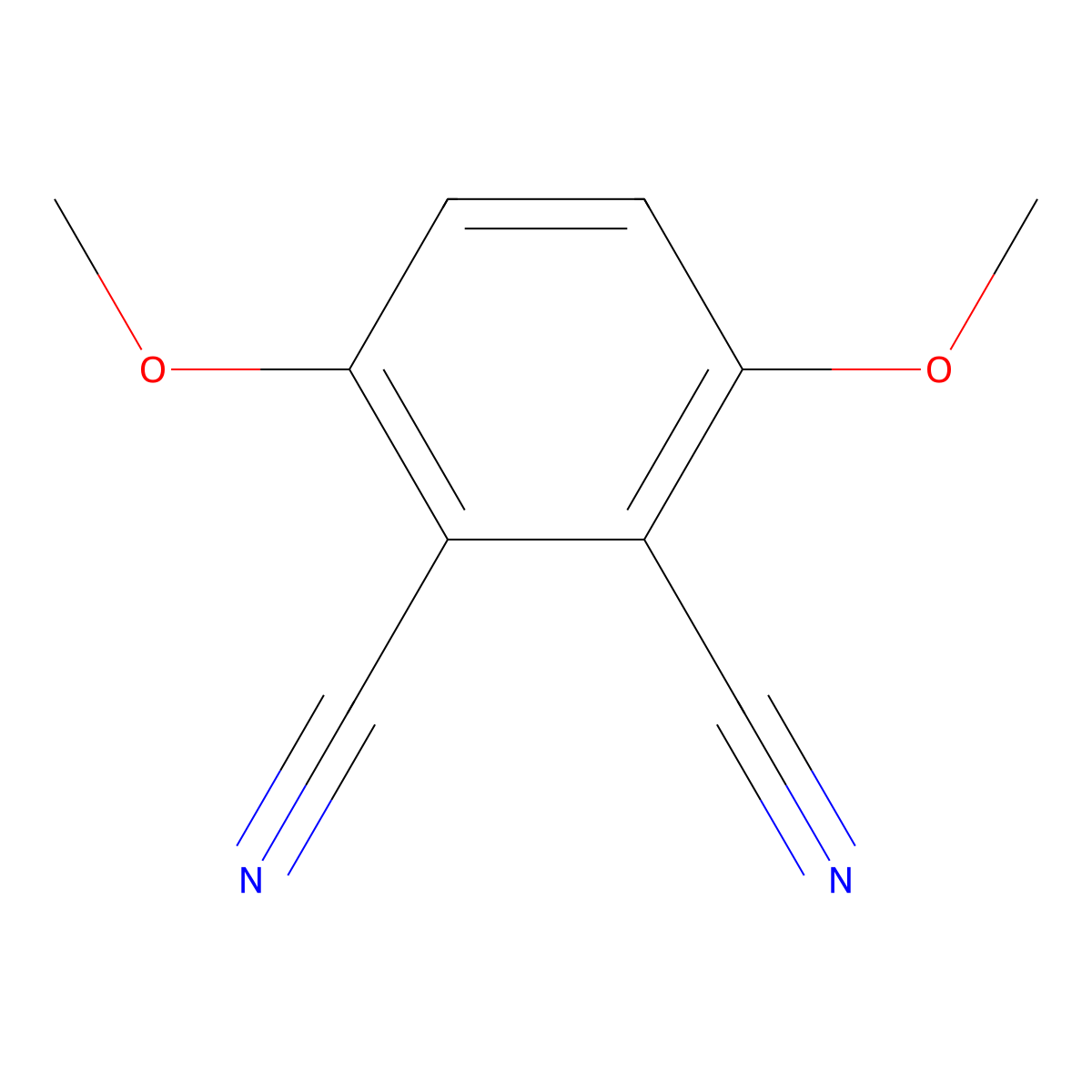 3,6-Dimethoxyphthalonitrile molecular structure, CAS 40904-87-8