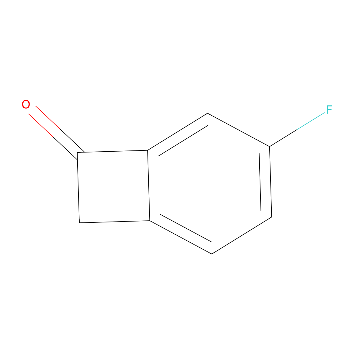 4-Fluorobicyclo(4.2.0)octa-1(6),2,4-trien-7-one molecular structure, CAS 409060-44-2