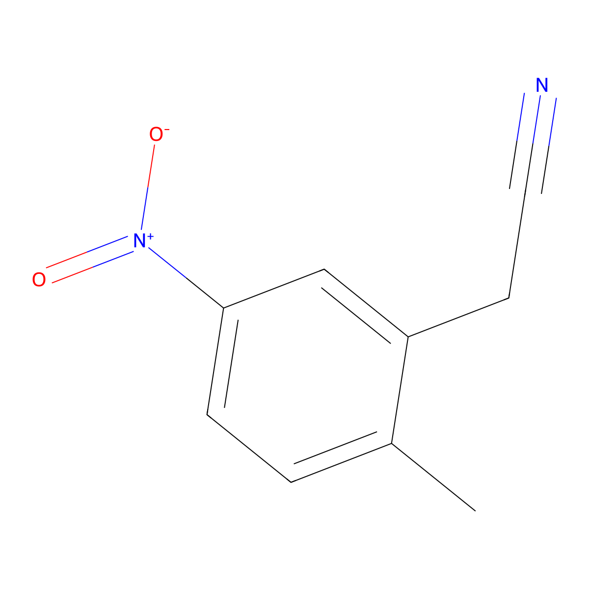 2-(2-Methyl-5-nitrophenyl)acetonitrile molecular structure, CAS 409082-11-7