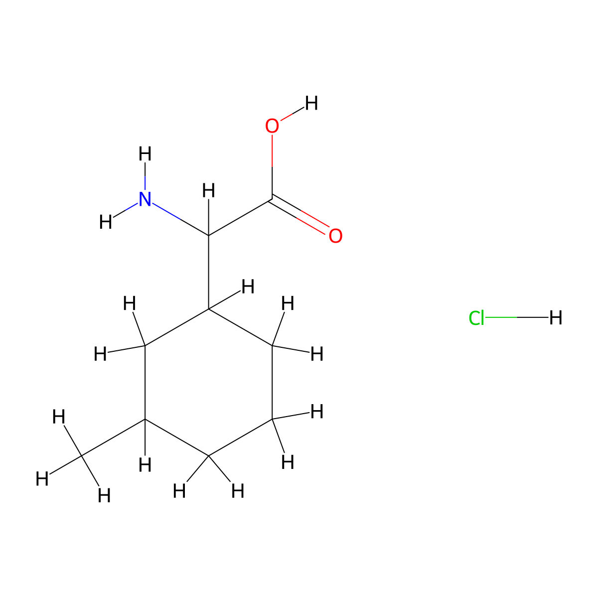 2-Amino-2-(3-methylcyclohexyl)acetic acid hydrochloride molecular structure, CAS 409094-83-3