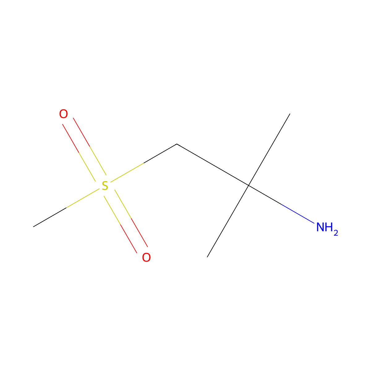 1-Methanesulfonyl-2-methylpropan-2-amine molecular structure, CAS 409095-78-9