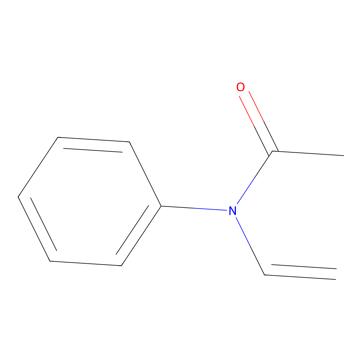 N-Ethenyl-N-phenylacetamide molecular structure, CAS 4091-14-9