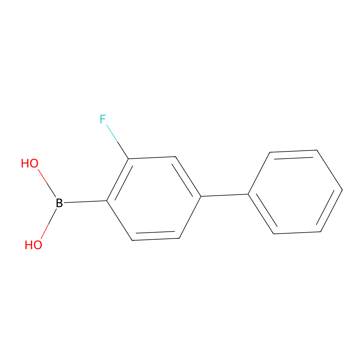 3-Fluoro-4-biphenylboronic acid molecular structure, CAS 409108-13-0