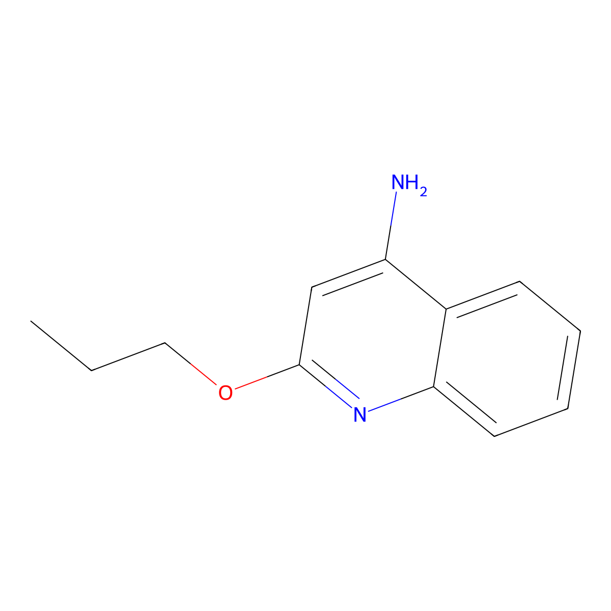 2-Propoxyquinolin-4-amine molecular structure, CAS 409110-78-7