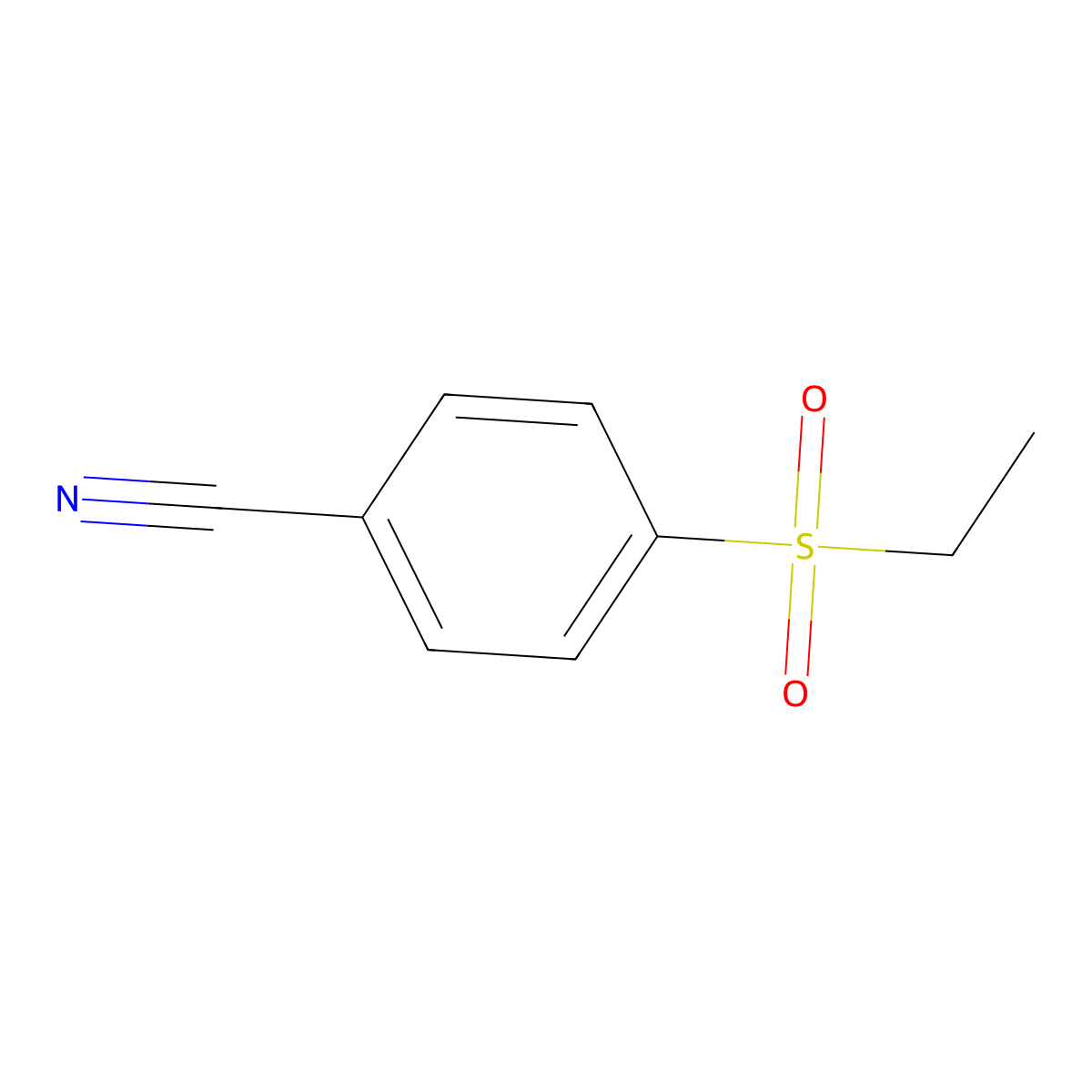 4-(Ethanesulfonyl)benzonitrile molecular structure, CAS 409112-19-2
