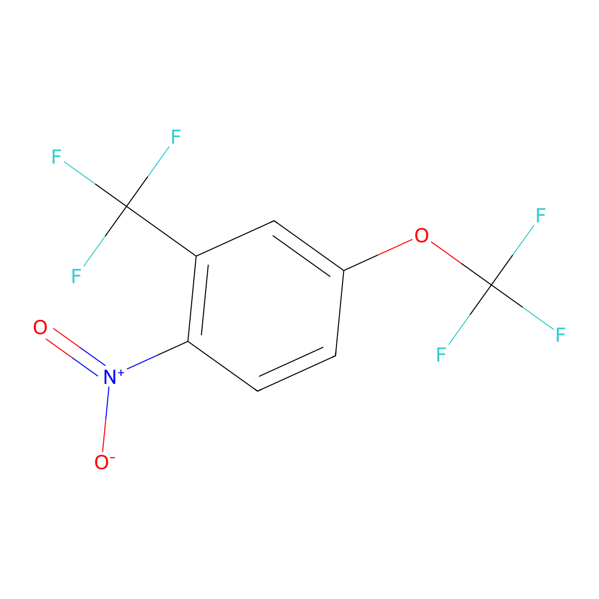 1-Nitro-4-(trifluoromethoxy)-2-(trifluoromethyl)benzene molecular structure, CAS 409114-47-2