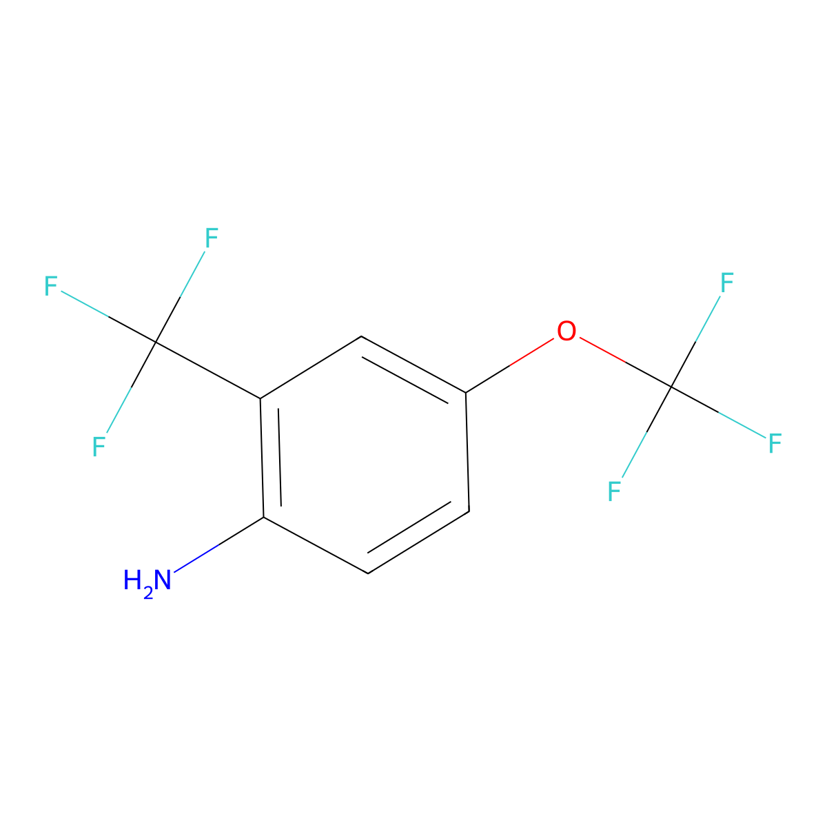 4-(Trifluoromethoxy)-2-(trifluoromethyl)aniline molecular structure, CAS 409114-48-3