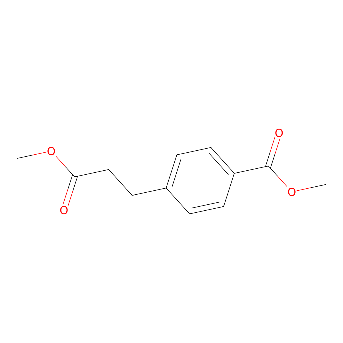 Methyl 4-(3-methoxy-3-oxopropyl)benzoate molecular structure, CAS 40912-11-6