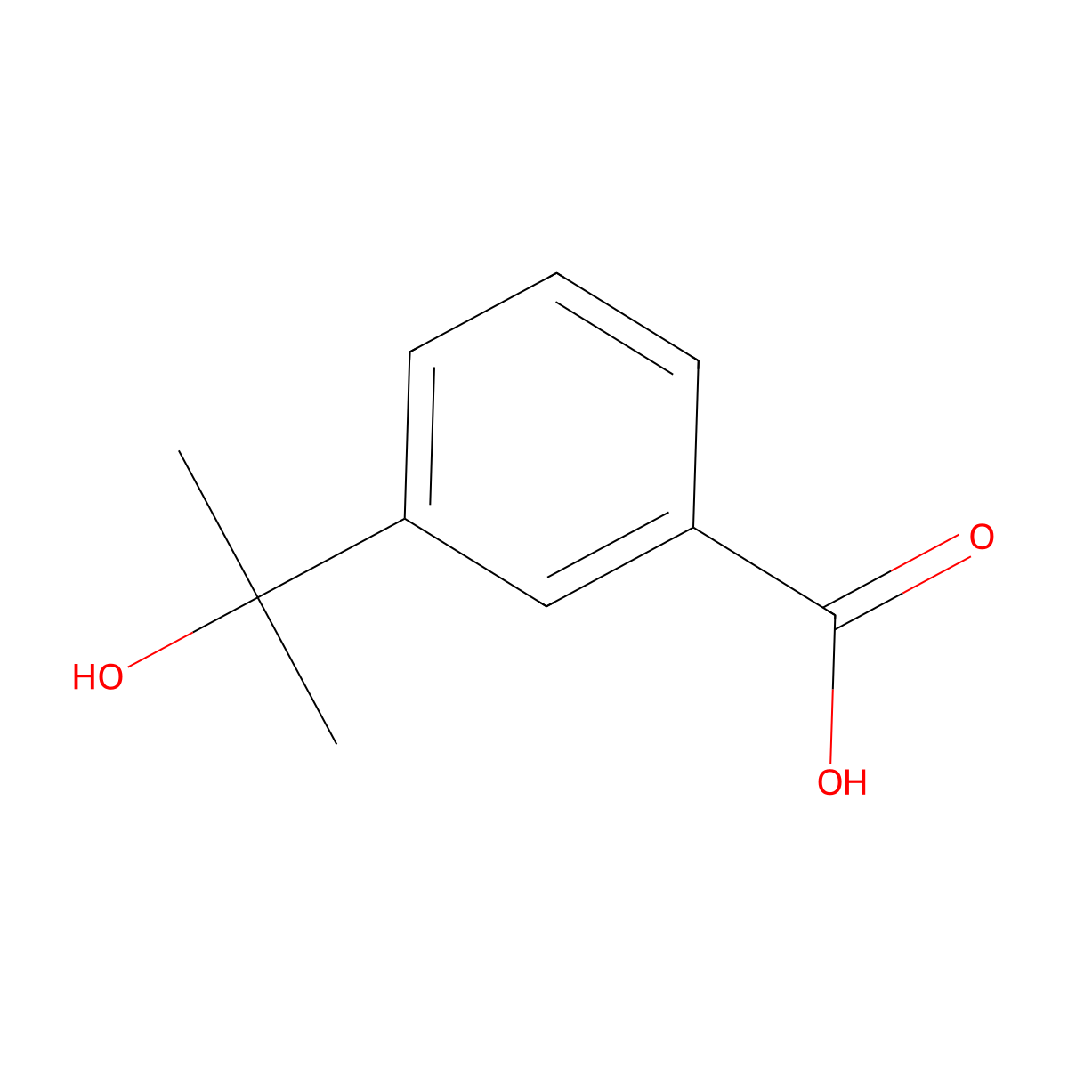3-(1-Hydroxy-1-methylethyl)-benzoic acid molecular structure, CAS 40912-34-3