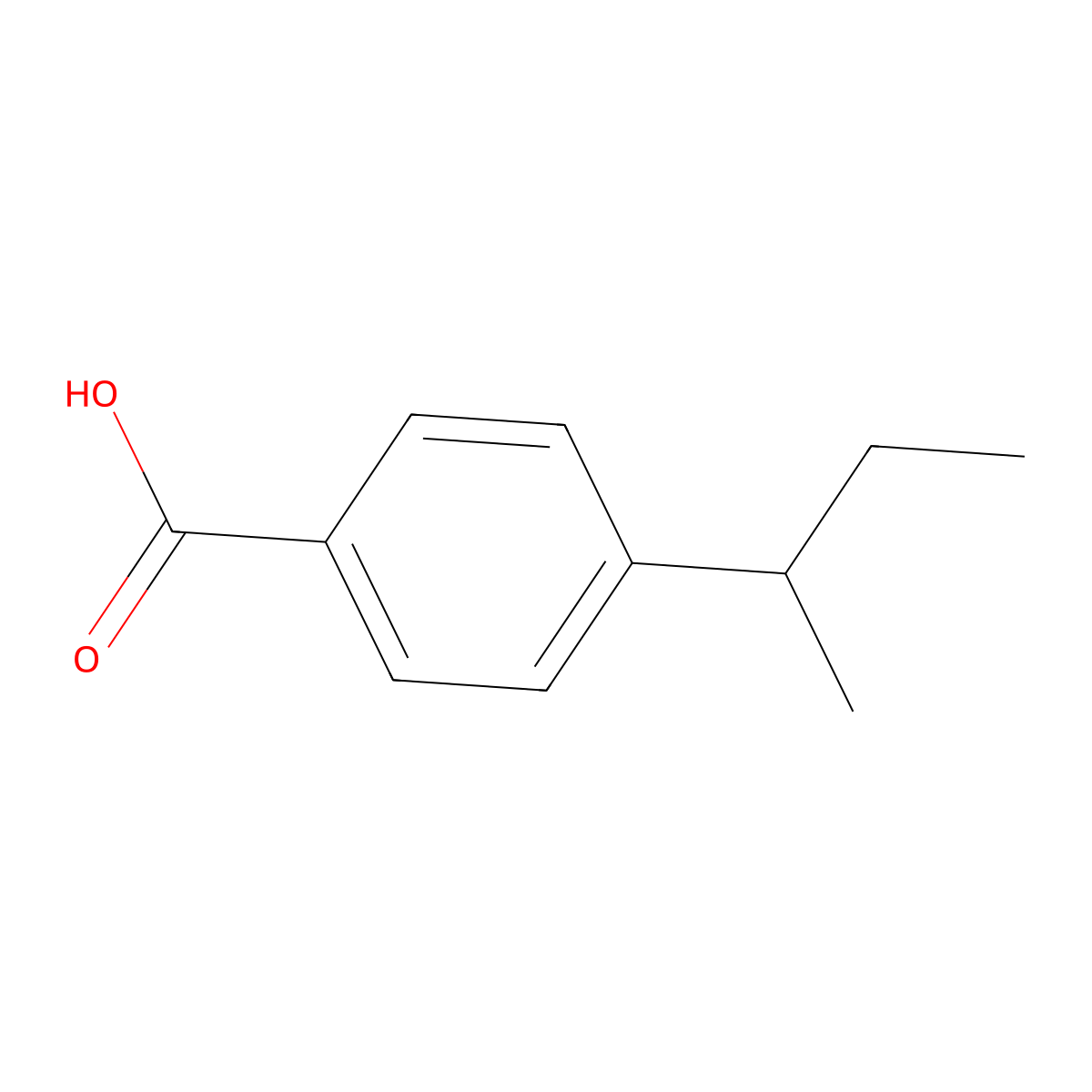 4-(Butan-2-yl)benzoic acid molecular structure, CAS 40912-38-7