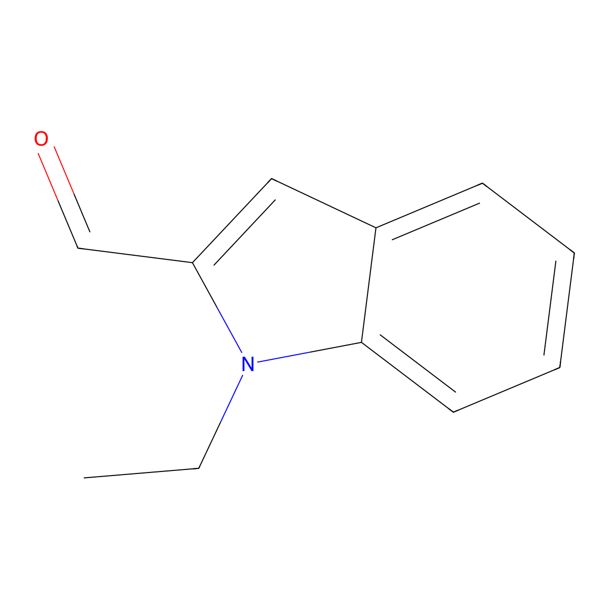 1-Ethyl-1H-indole-2-carbaldehyde molecular structure, CAS 40913-43-7