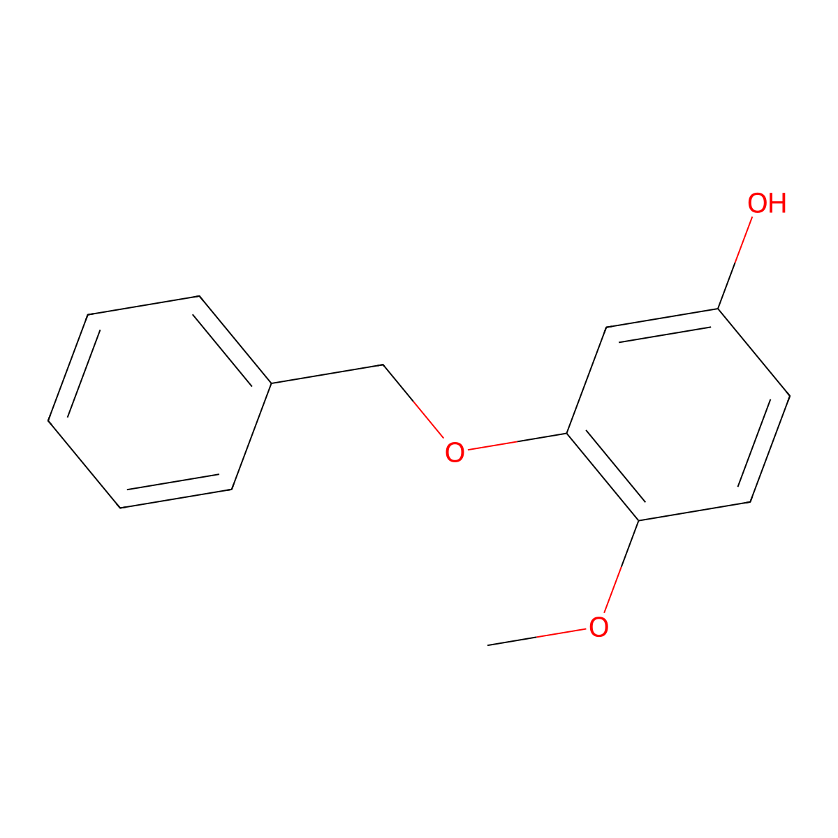 3-(Benzyloxy)-4-methoxyphenol molecular structure, CAS 40914-19-0