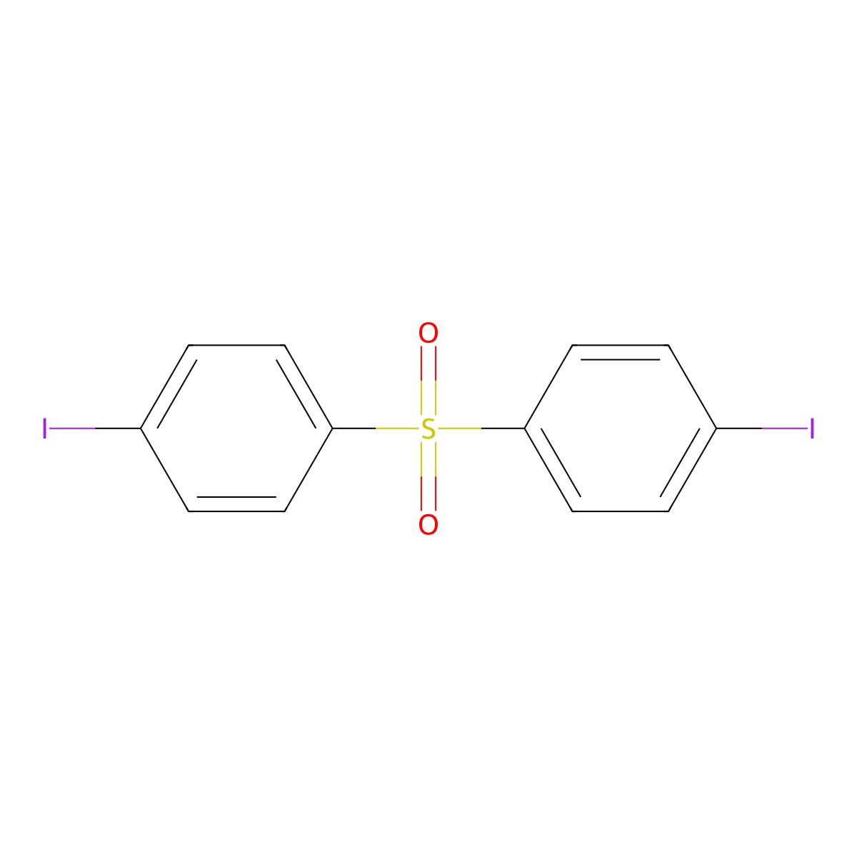 4,4'-Diiododiphenylsulfone molecular structure, CAS 40915-22-8