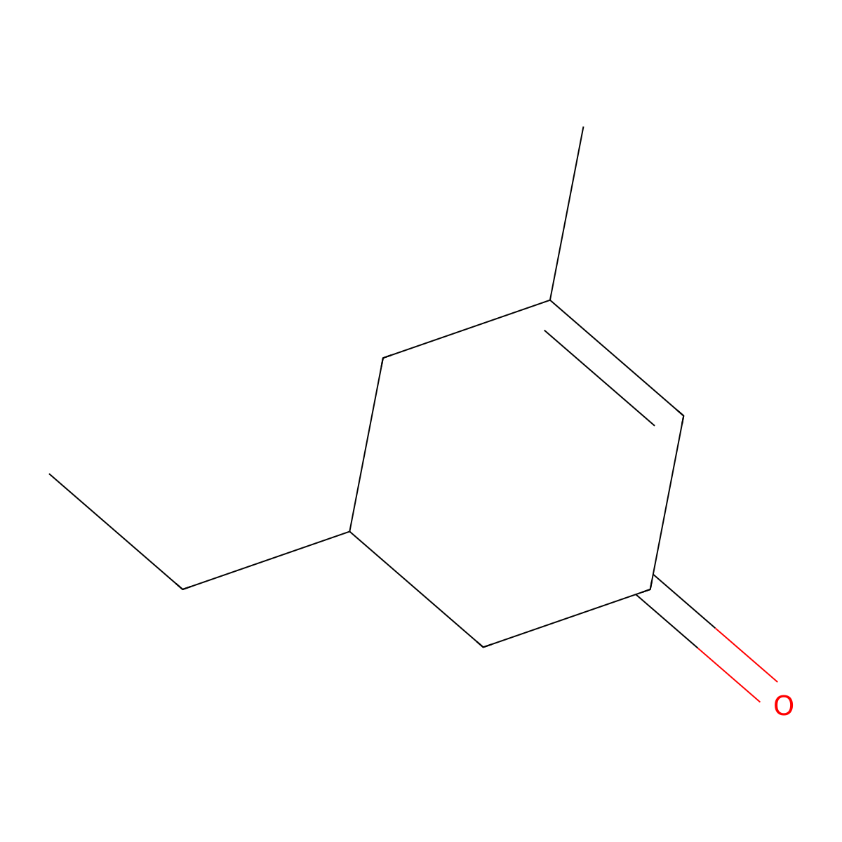 5-Ethyl-3-methylcyclohex-2-en-1-one molecular structure, CAS 40920-68-1