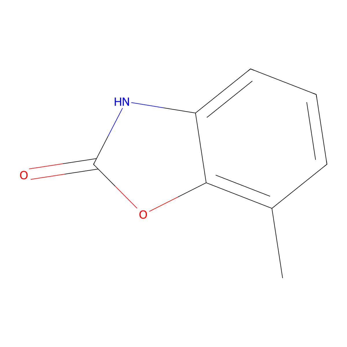 2(3H)-Benzoxazolone, 7-methyl- molecular structure, CAS 40925-60-8