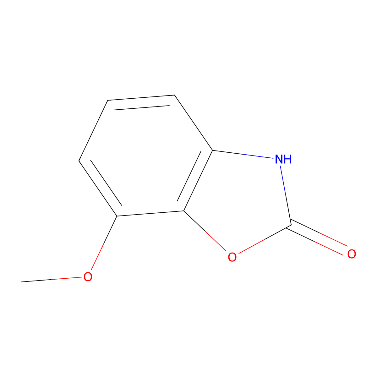 7-Methoxy-2(3H)-benzoxazolone molecular structure, CAS 40925-64-2