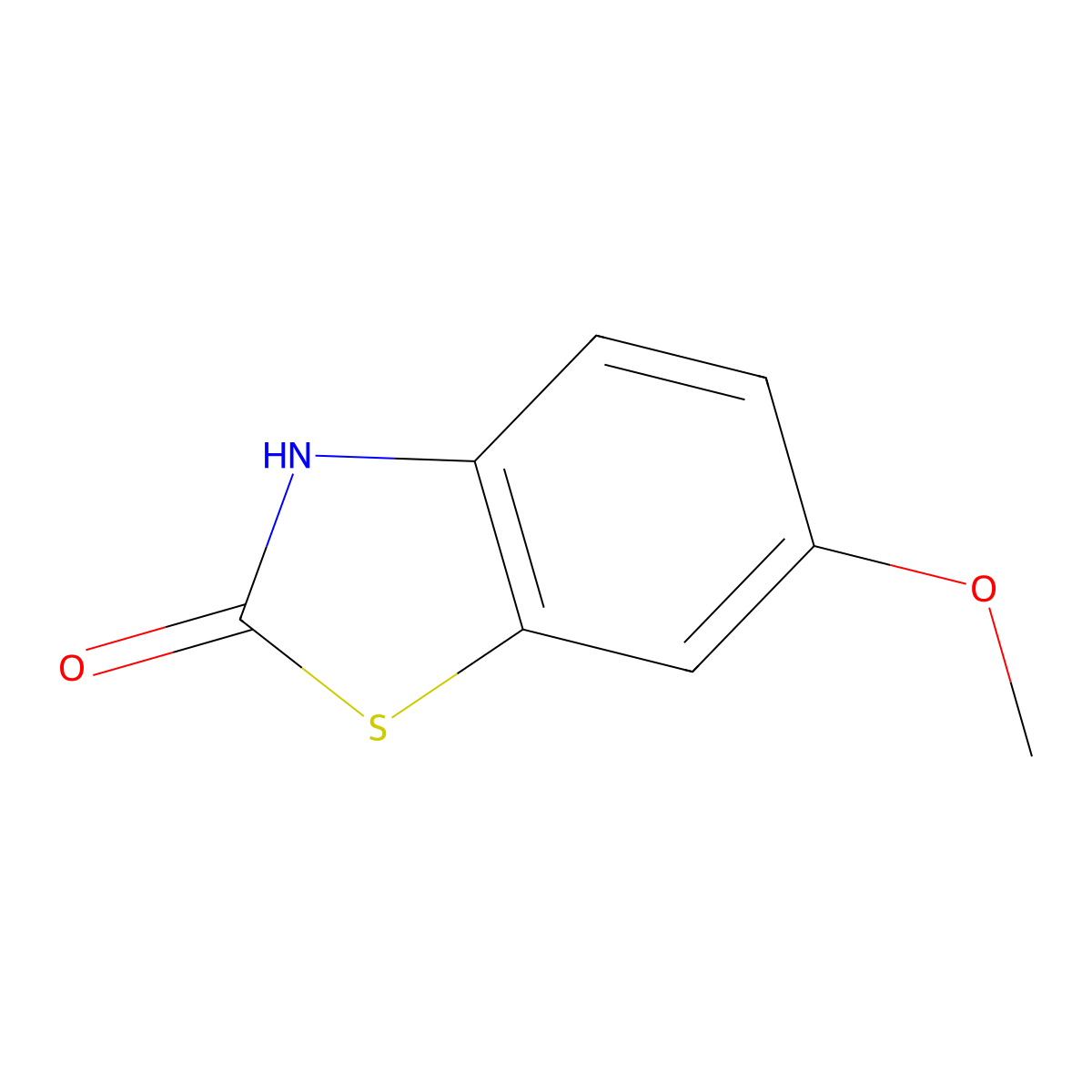 6-Methoxy-2(3H)-benzothiazolone molecular structure, CAS 40925-65-3