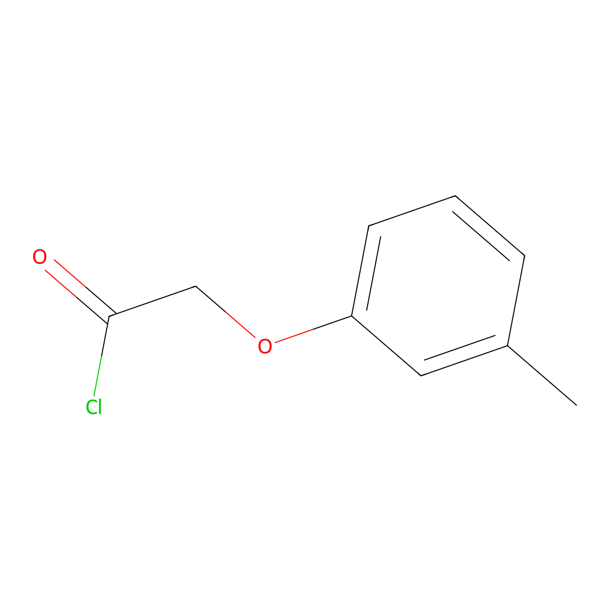 (3-Methylphenoxy)acetyl chloride molecular structure, CAS 40926-72-5